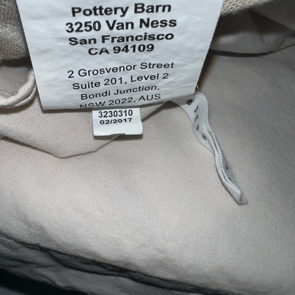 3 Pottery Barn Jacquard Medallion Cotton Linen Euro Sham in Neutral - Picture 15 of 16